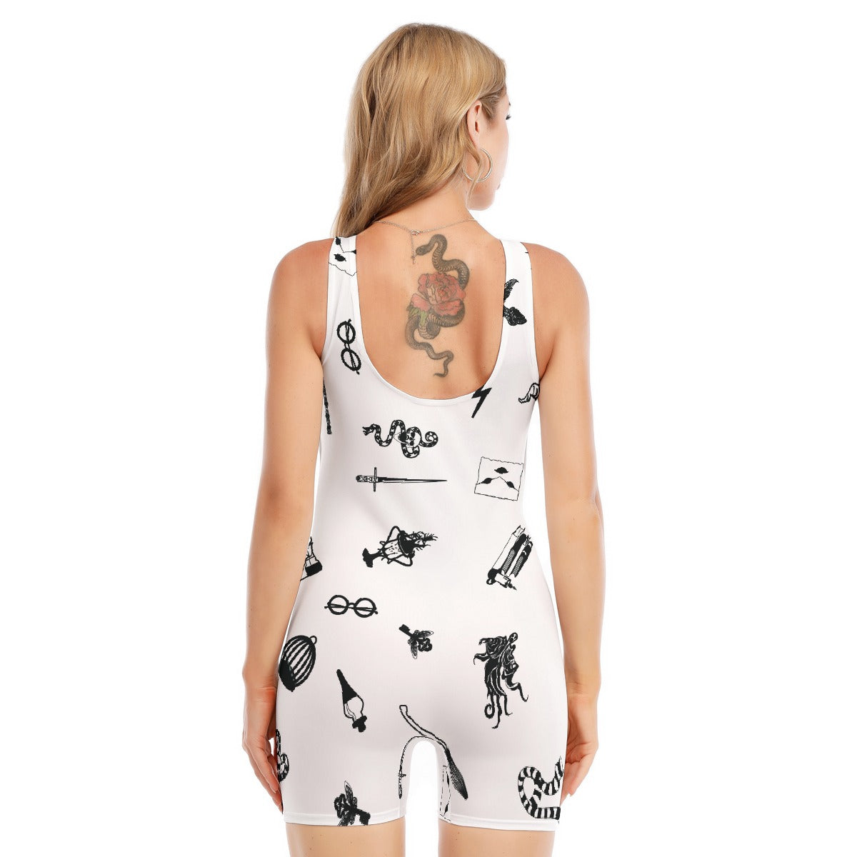 All-Over Print Women's Sleeveless One-piece Swimsuit