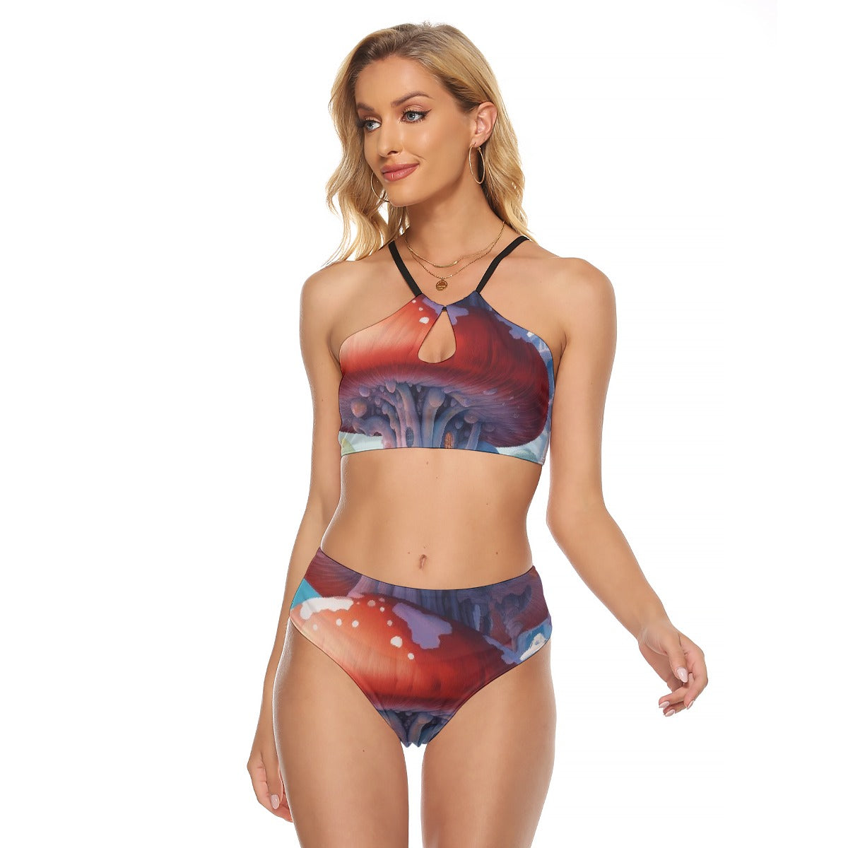 All-Over Print Women's Cami Keyhole One-piece Swimsuit