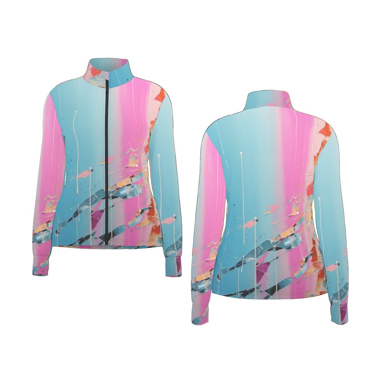 All-Over Print Women's Long Sleeve Thumbhole Jacket