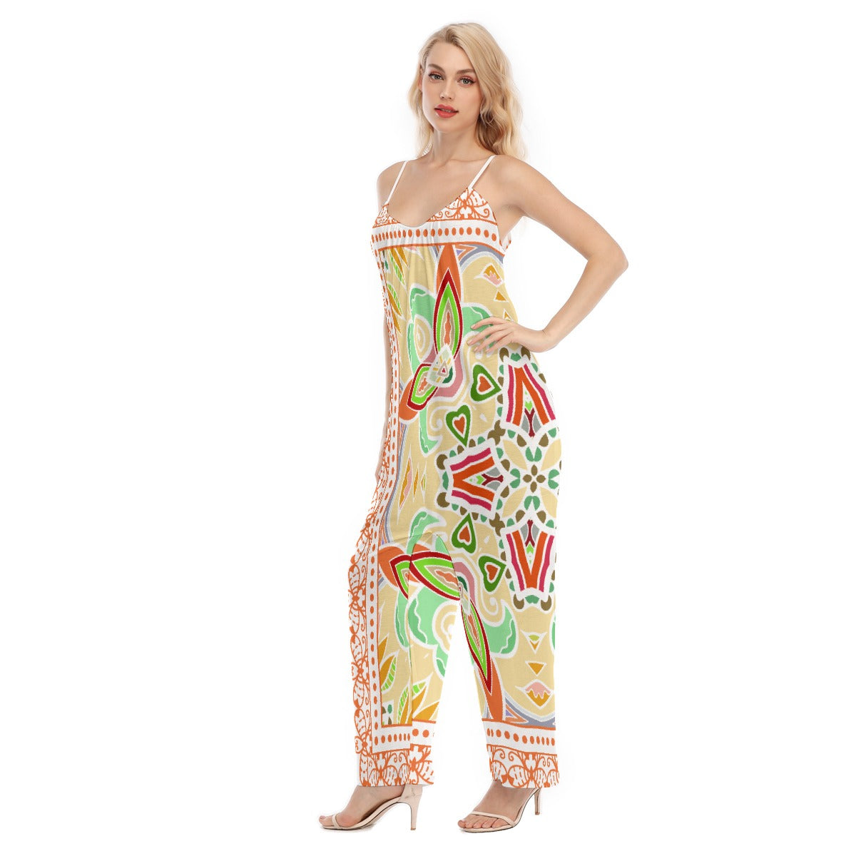 All-Over Print Women's Loose Cami Jumpsuit