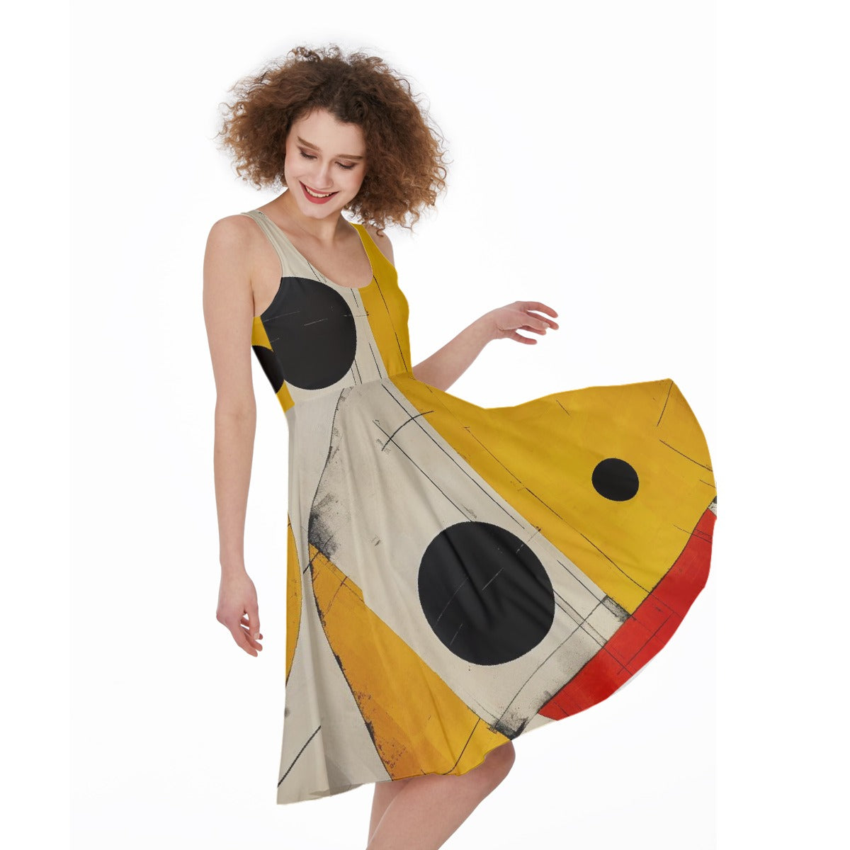 All-Over Print Women's Sleeveless Dress