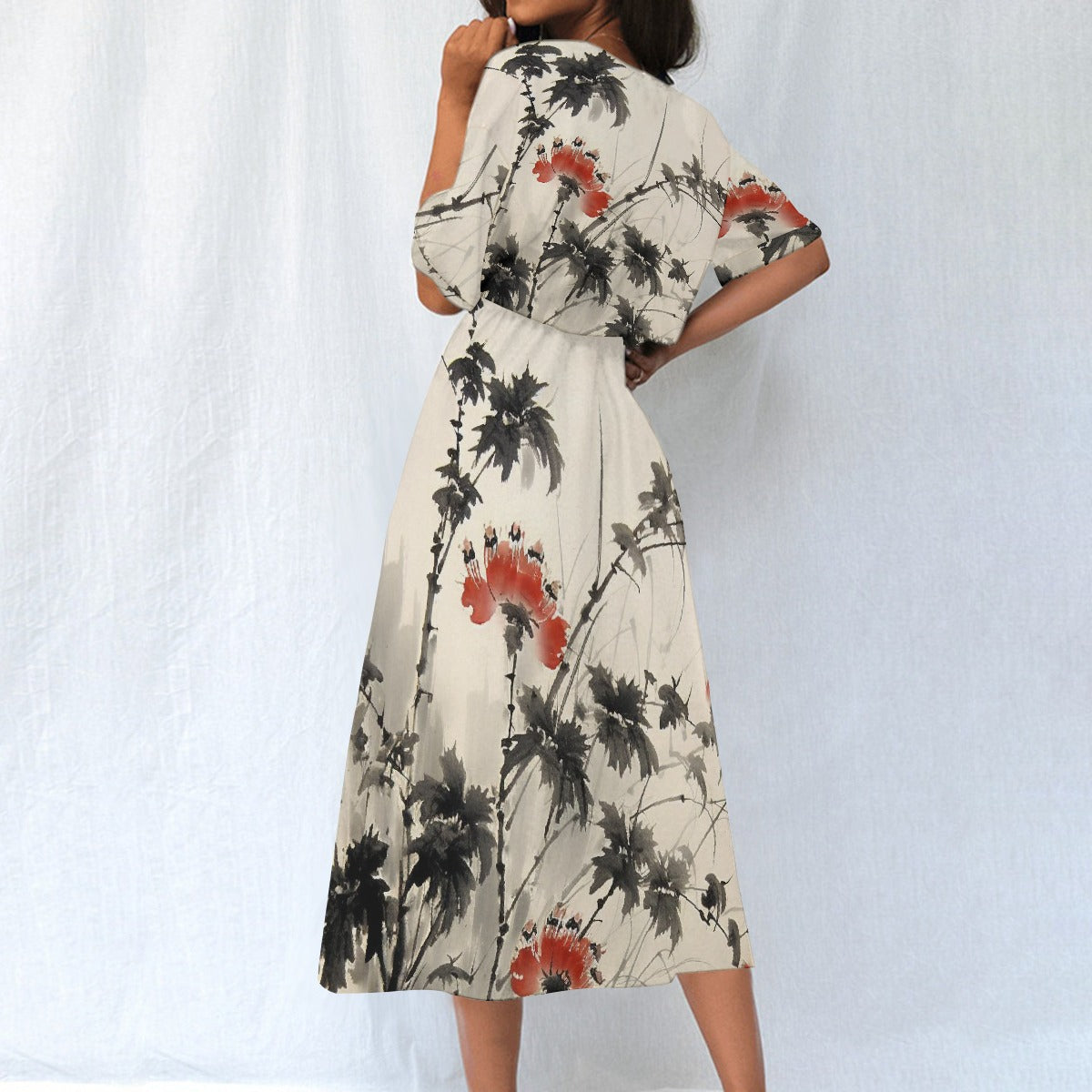 All-Over Print Women's Elastic Waist Dress