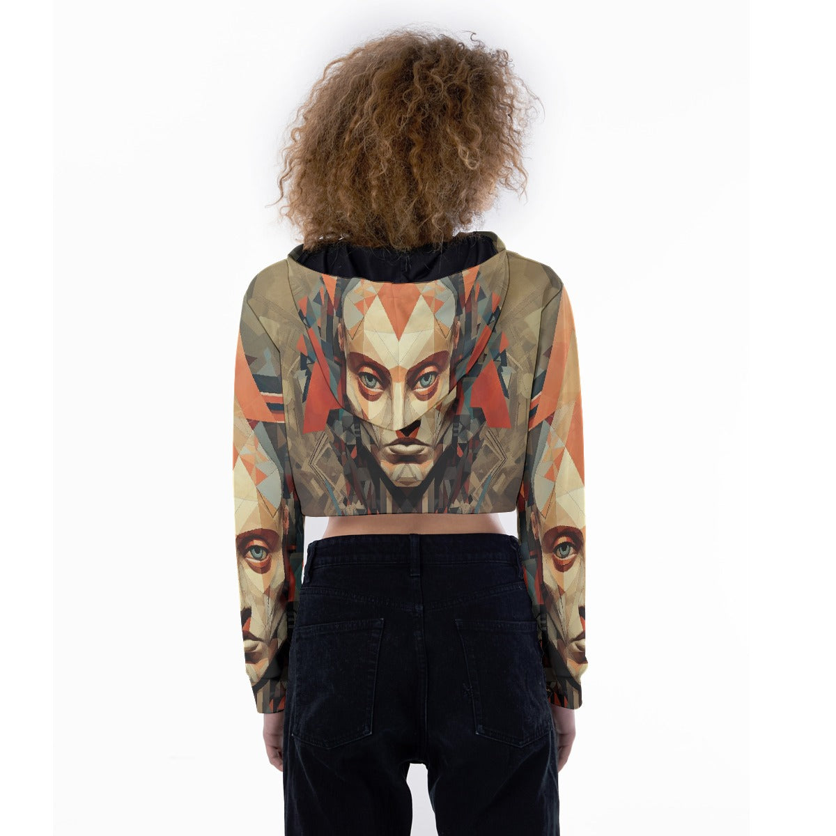 All-Over Print Women's Crop Top Hoodie
