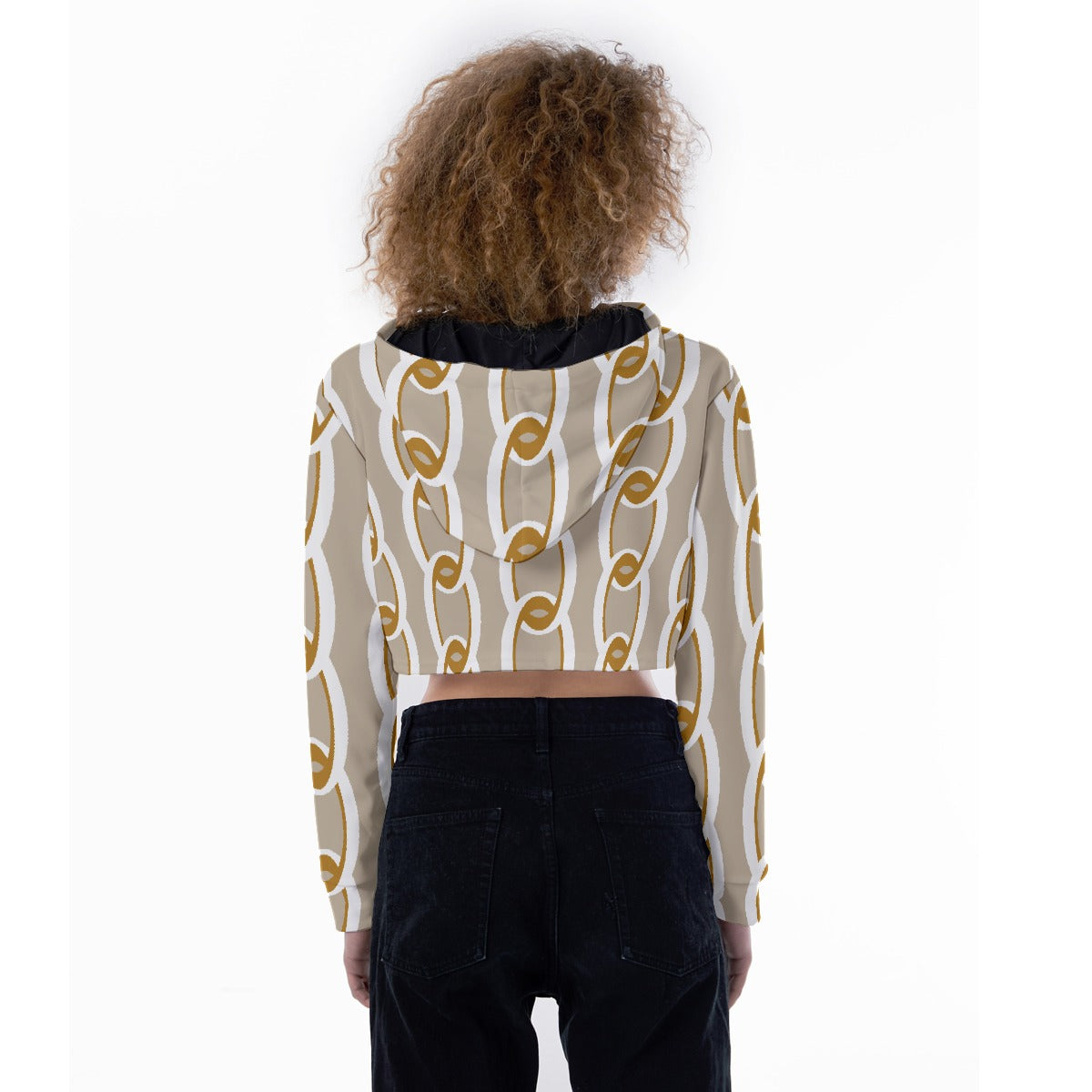 All-Over Print Women's Crop Top Hoodie