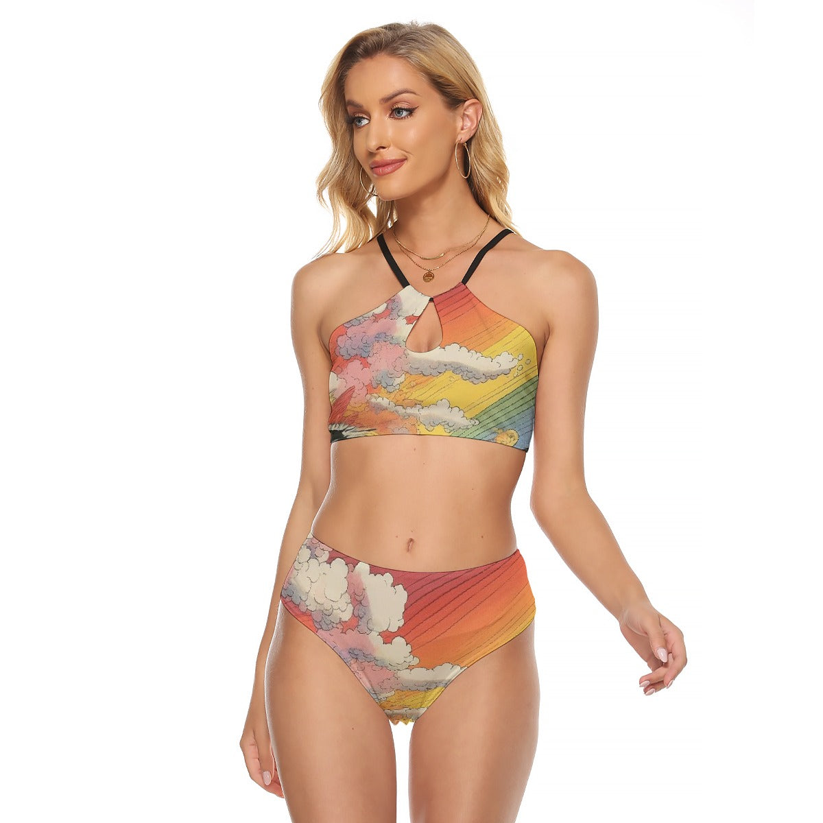All-Over Print Women's Cami Keyhole One-piece Swimsuit
