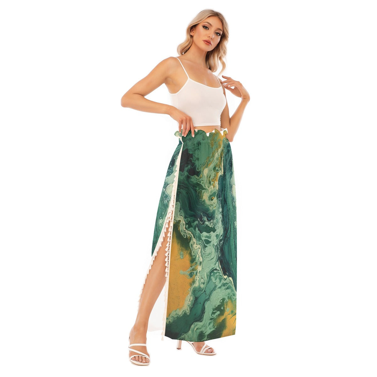 All-Over Print Women's Side Split Skirt
