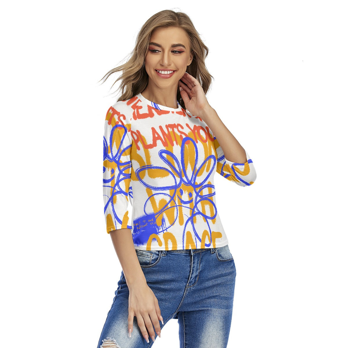 All-Over Print Women's Raglan Sleeves T-shirts