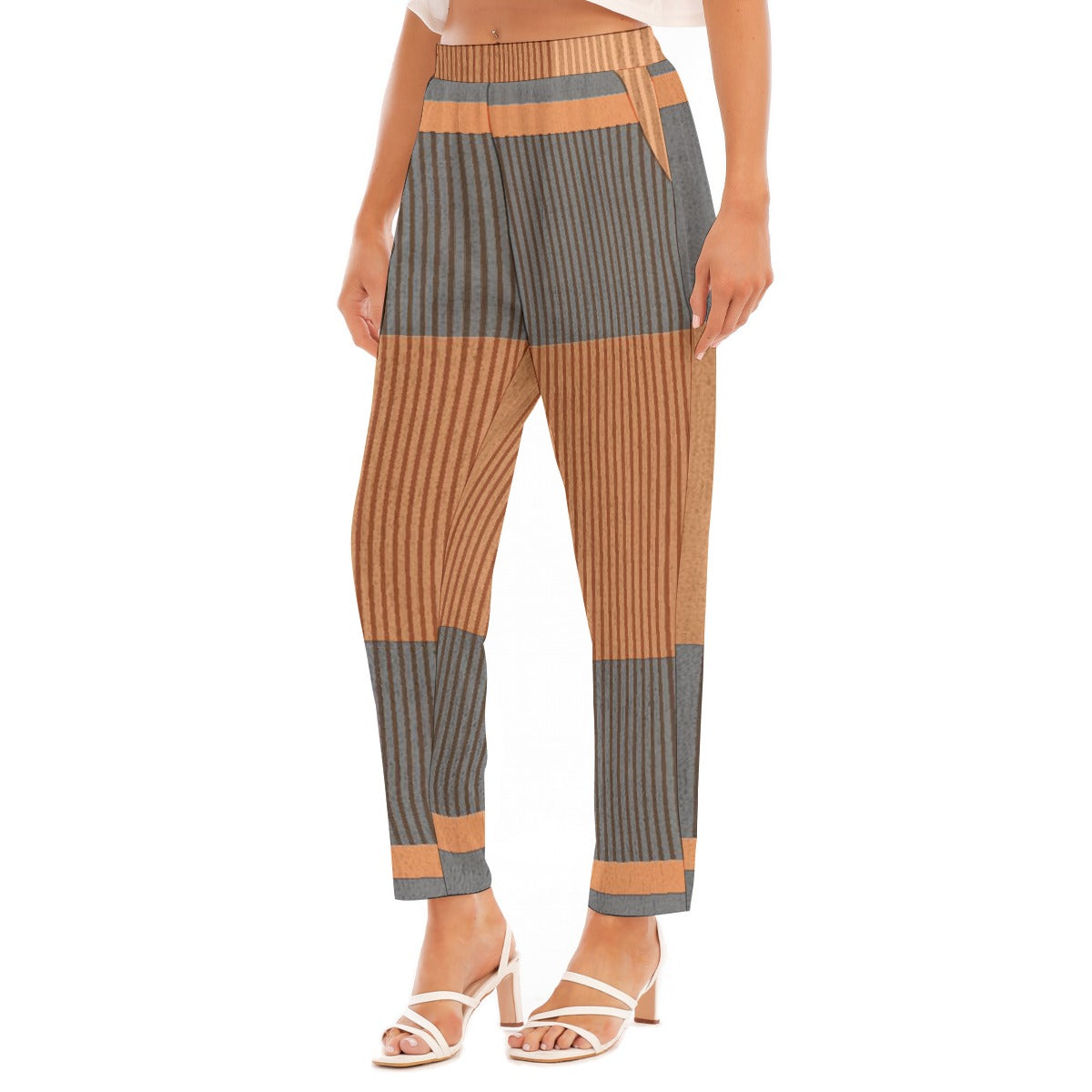 All-Over Print Women's Loose Straight-leg Pants