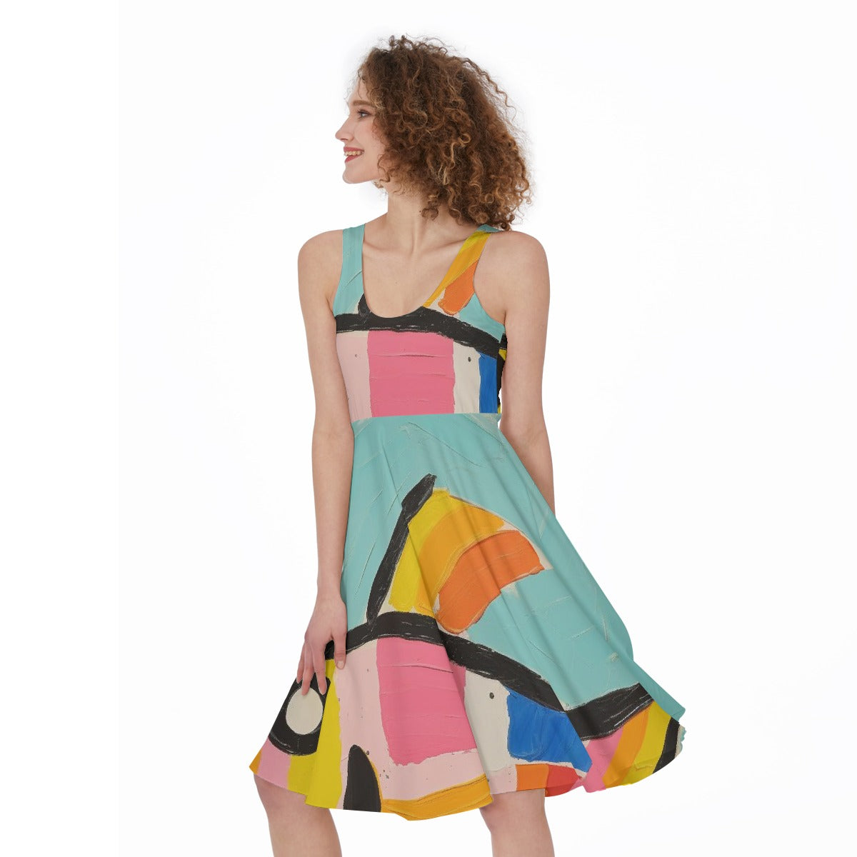 All-Over Print Women's Sleeveless Dress