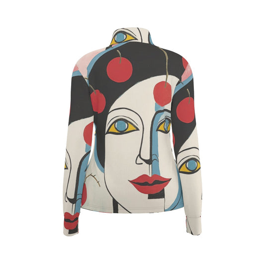All-Over Print Women's Long Sleeve Thumbhole Jacket