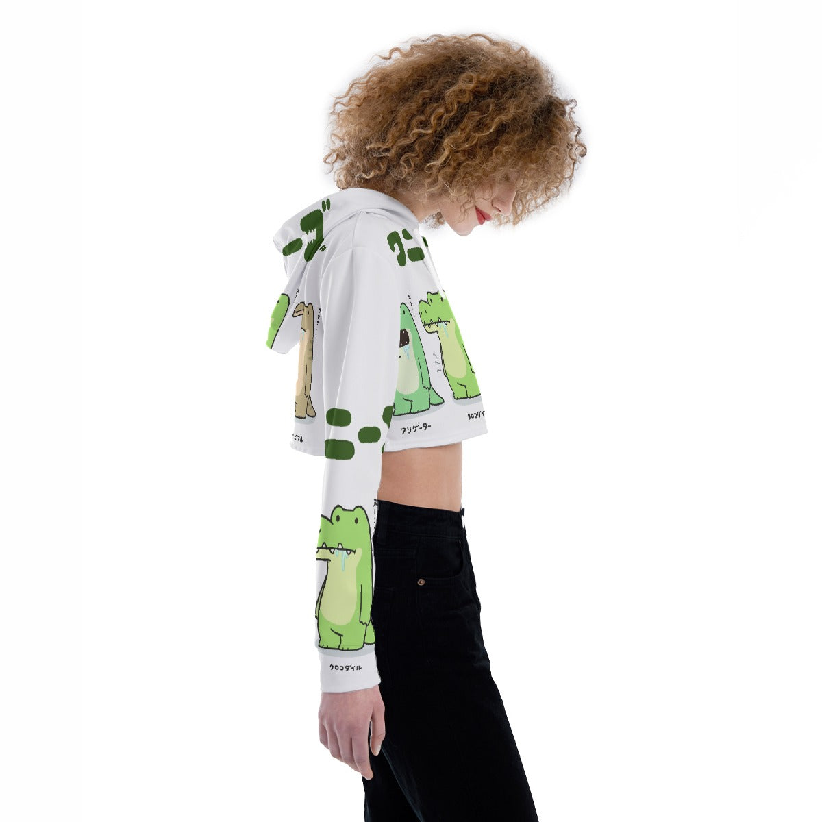 All-Over Print Women's Crop Top Hoodie