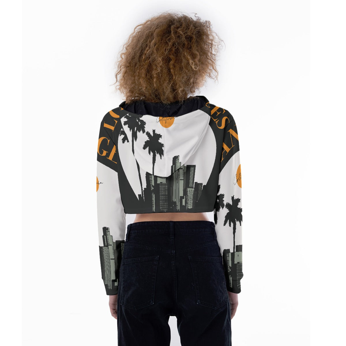 All-Over Print Women's Crop Top Hoodie