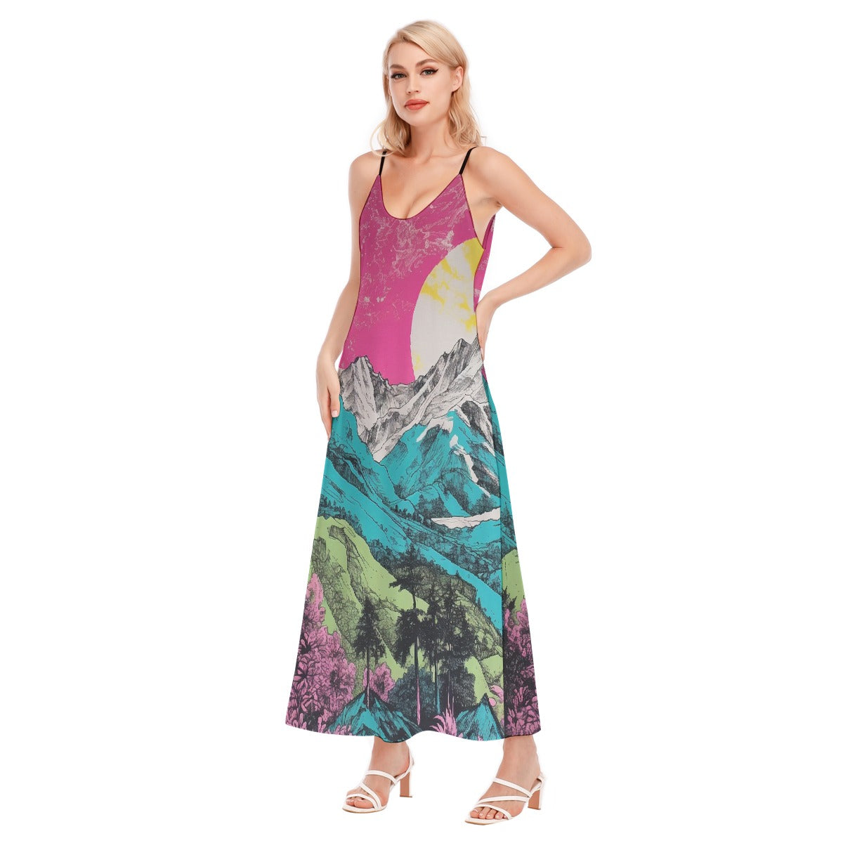 All-Over Print Women's Sling Dress