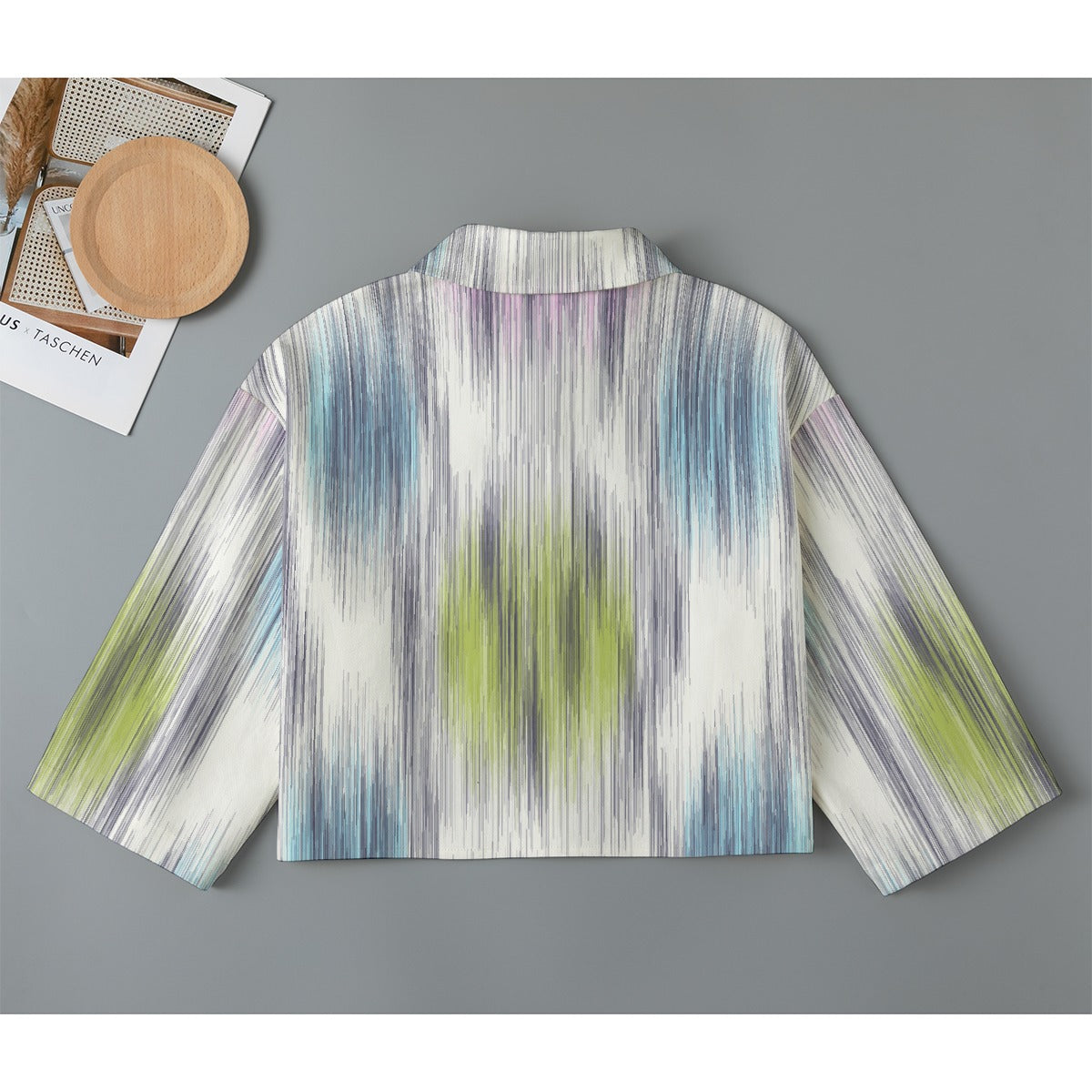 All-Over Print Women's Cropped Jacket | 245GSM Cotton