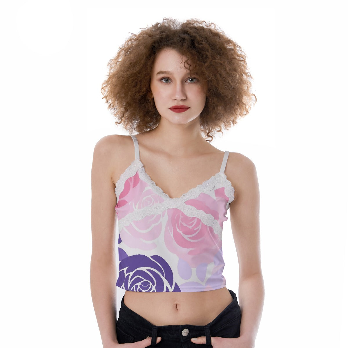 All-Over Print Women's Lace Camisole