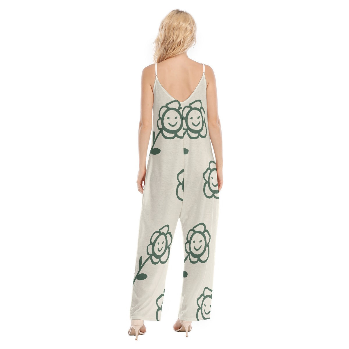 All-Over Print Women's Loose Cami Jumpsuit