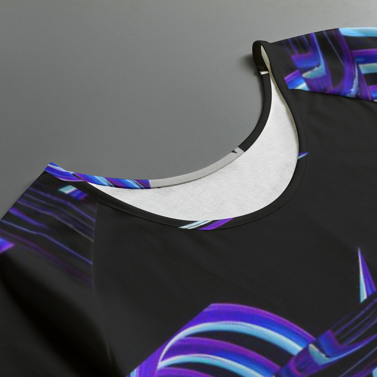 All-Over Print Women's Round Neck T-shirt With Raglan Sleeve