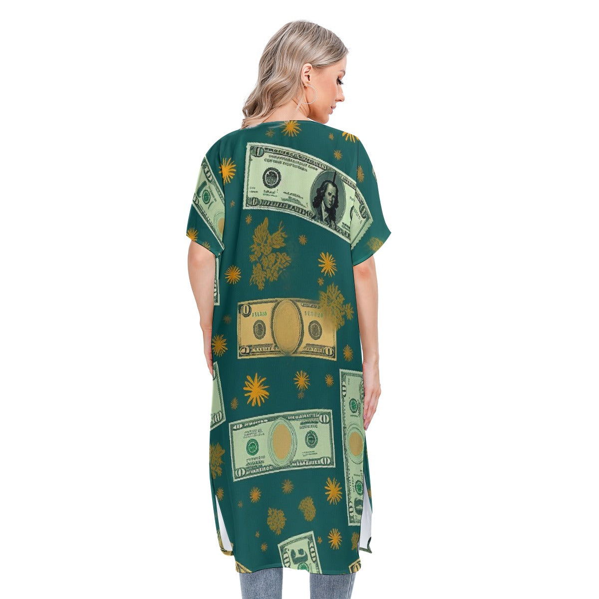 All-Over Print Women's Short Sleeve Cardigan