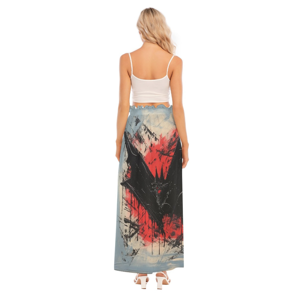All-Over Print Women's Side Split Skirt