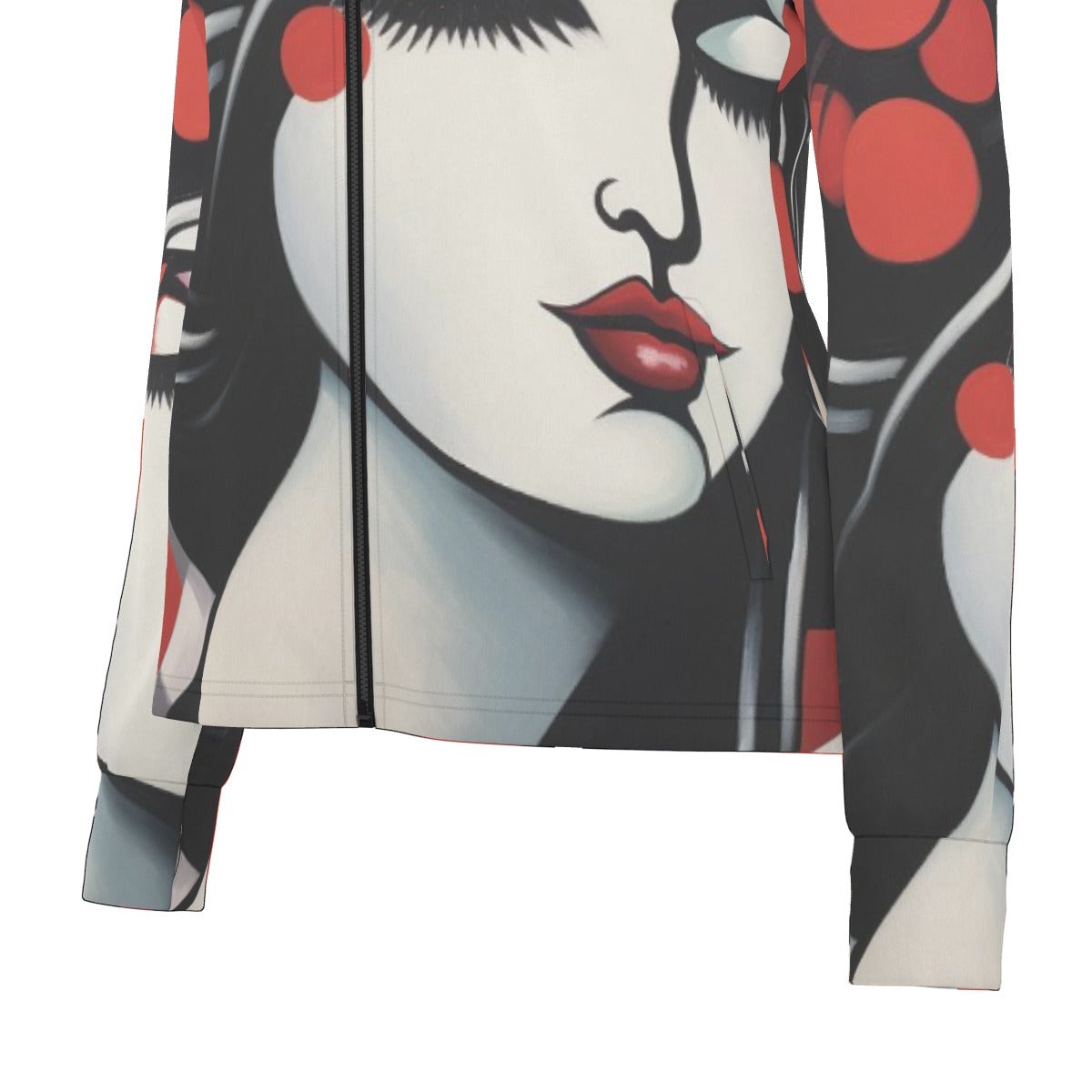 All-Over Print Women's Long Sleeve Thumbhole Jacket
