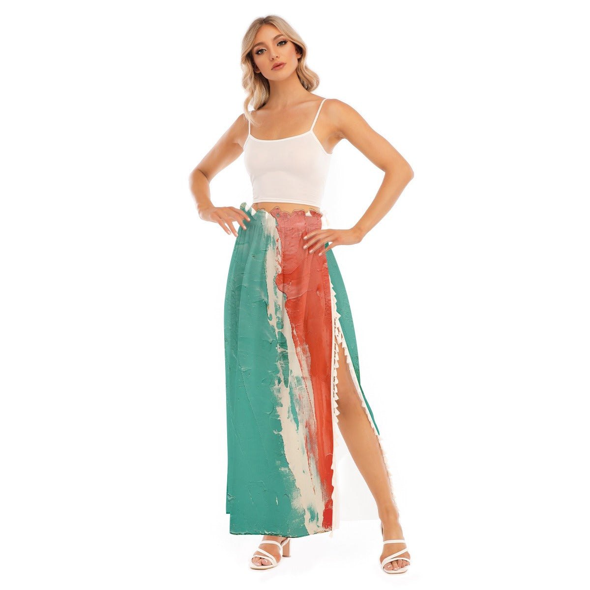 All-Over Print Women's Side Split Skirt