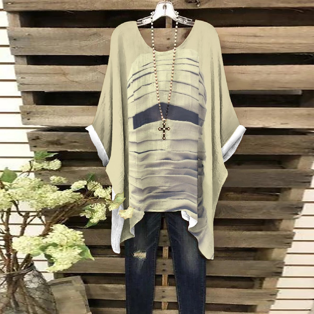 All-Over Print Women's Bat Sleeve Shirt