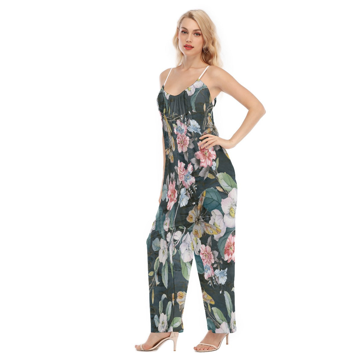 All-Over Print Women's Loose Cami Jumpsuit
