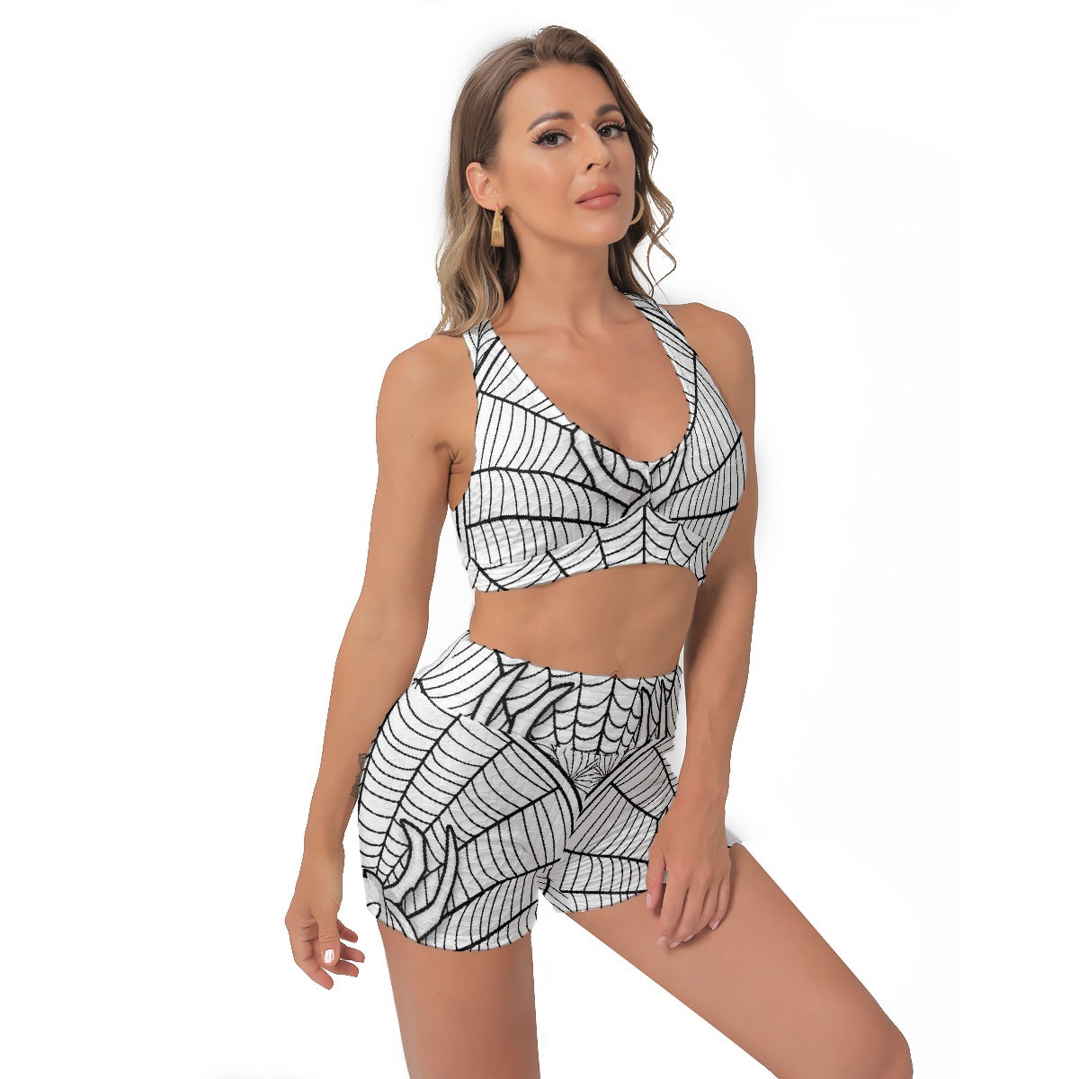 All-Over Print Women's Sports Bra Suit