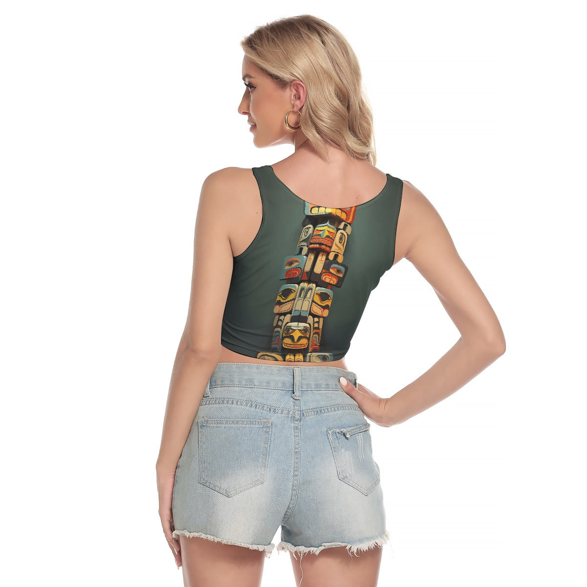All-Over Print Women's Sport Crop Tank Top