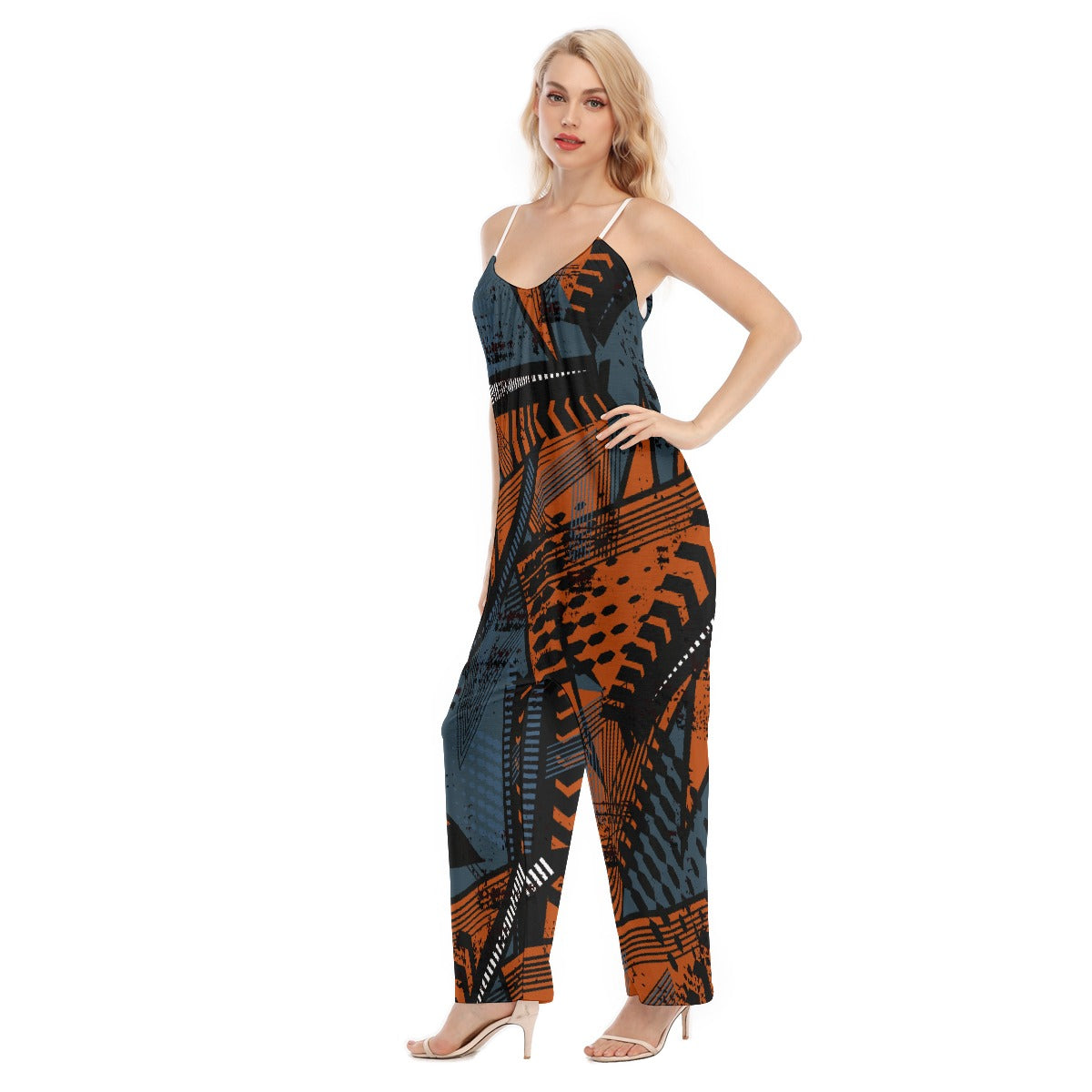 All-Over Print Women's Loose Cami Jumpsuit
