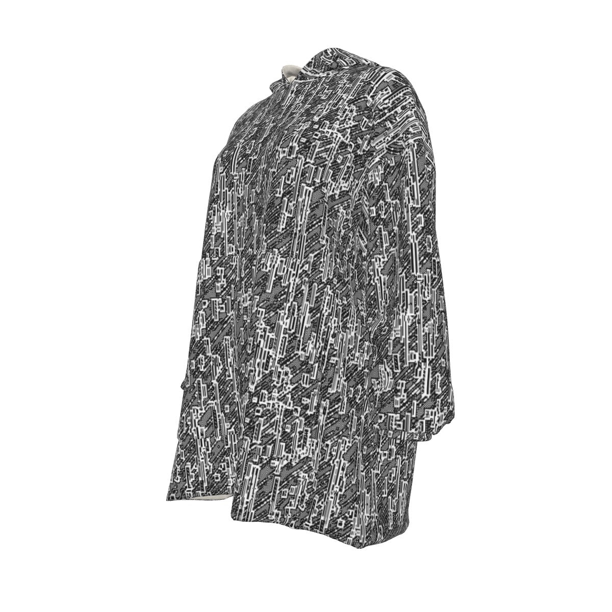 All-Over Print Women's Sherpa Fleece Hoodie Blanket