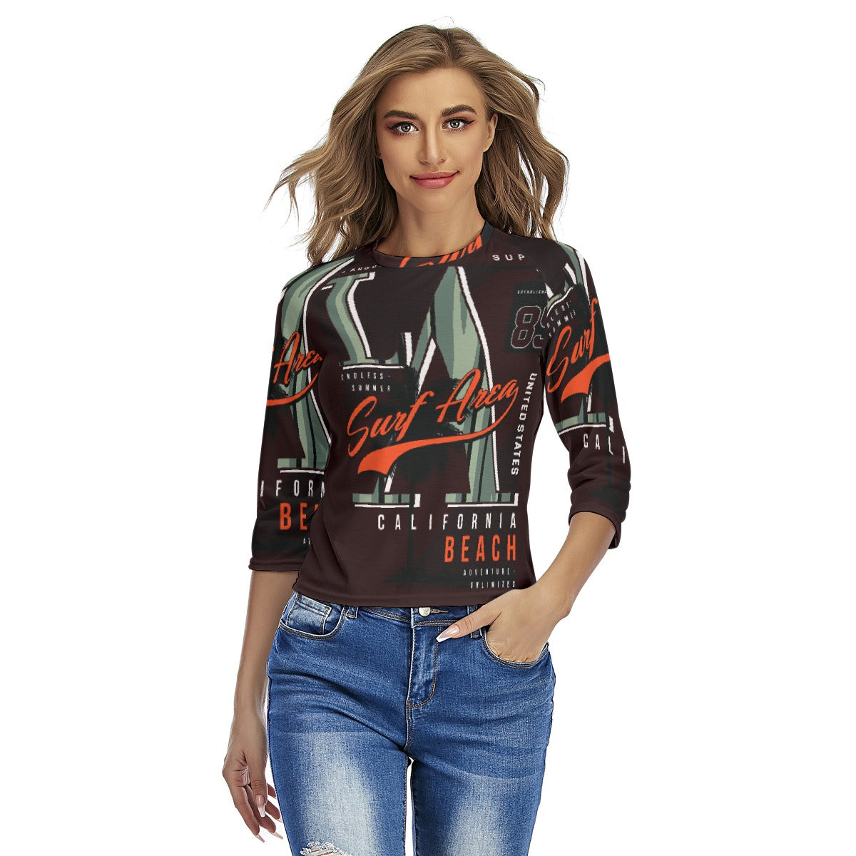 All-Over Print Women's Raglan Sleeves T-shirts