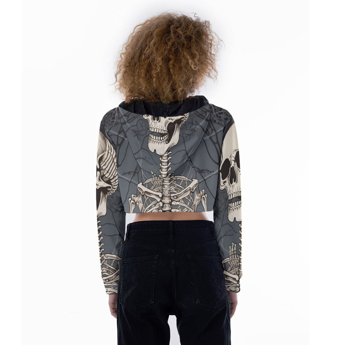 All-Over Print Women's Crop Top Hoodie