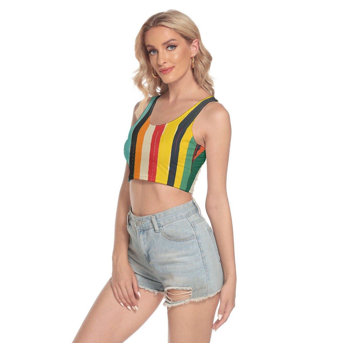All-Over Print Women's Sport Crop Tank Top