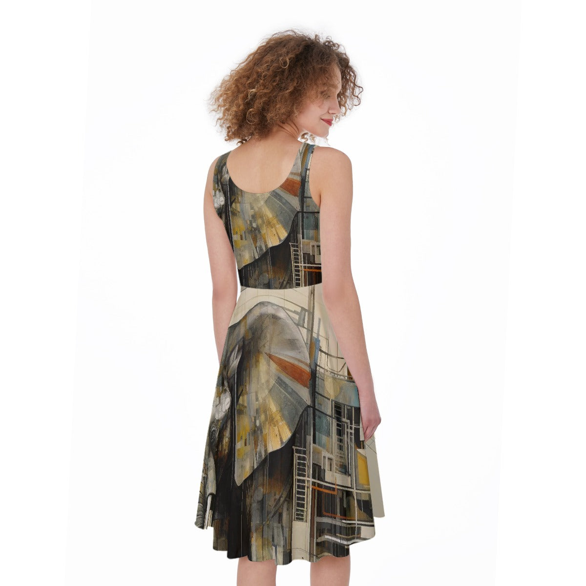 All-Over Print Women's Sleeveless Dress
