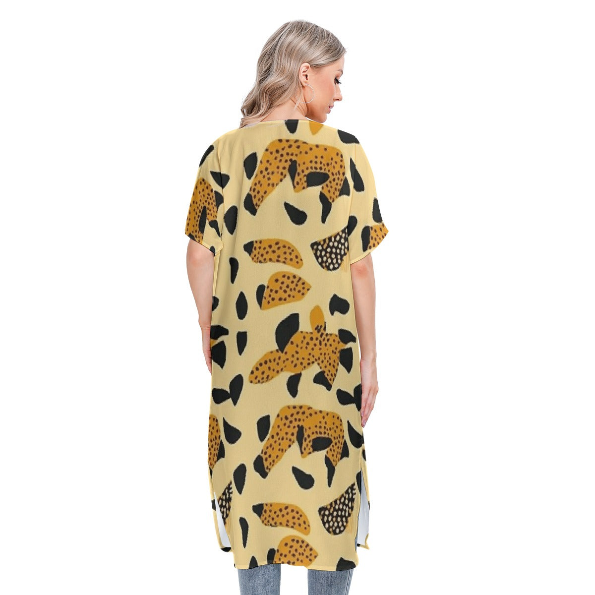 All-Over Print Women's Short Sleeve Cardigan