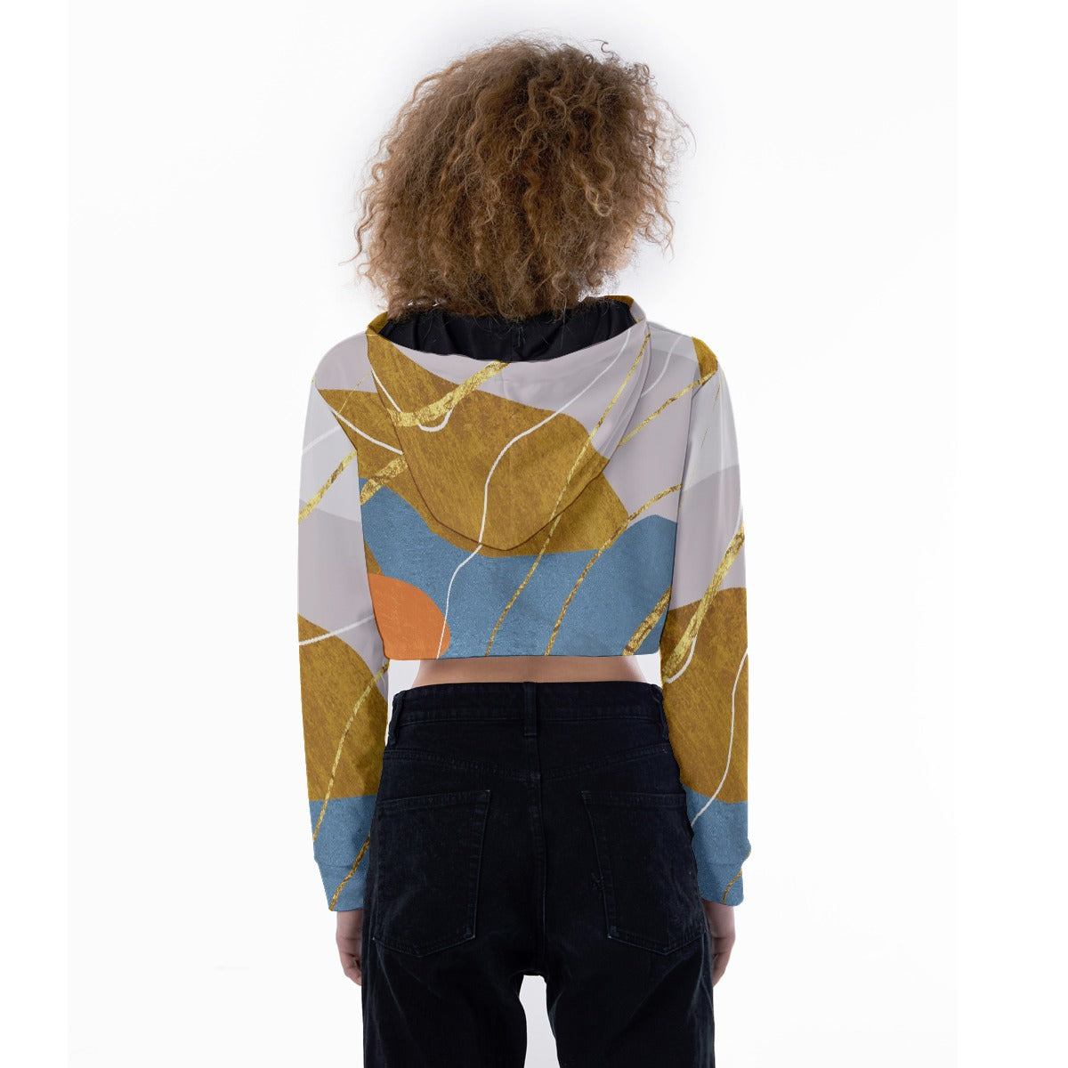 All-Over Print Women's Crop Top Hoodie
