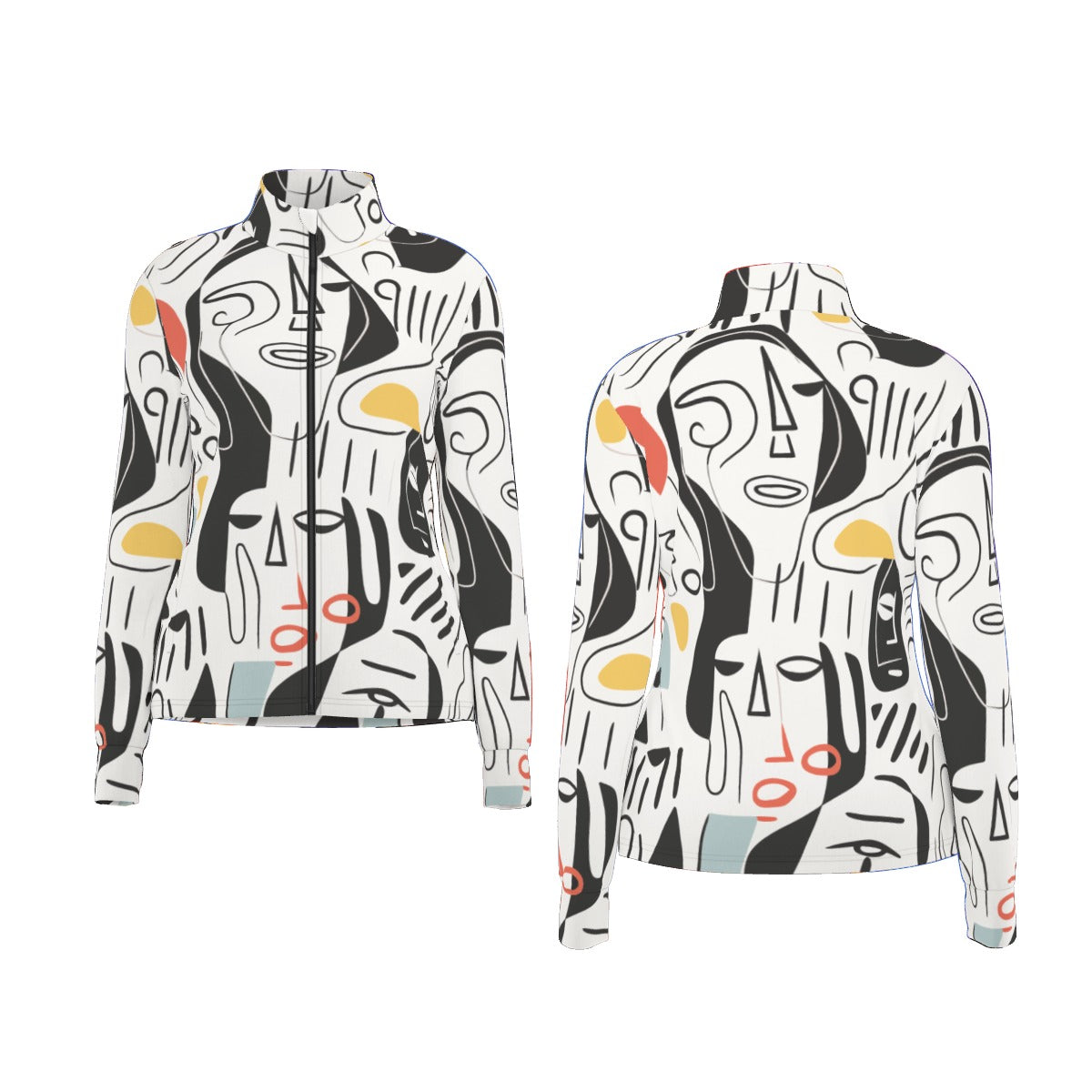 All-Over Print Women's Long Sleeve Thumbhole Jacket