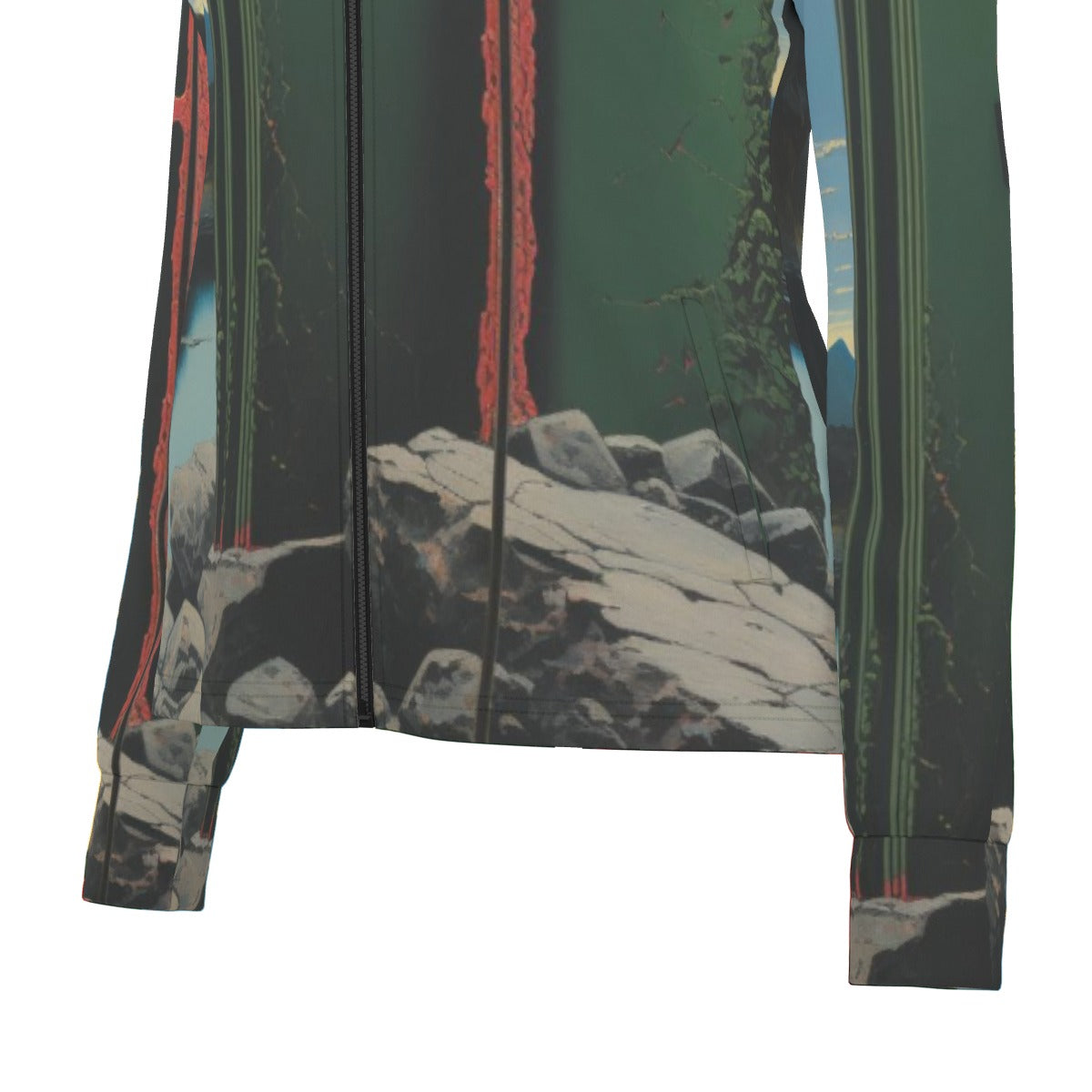 All-Over Print Women's Long Sleeve Thumbhole Jacket