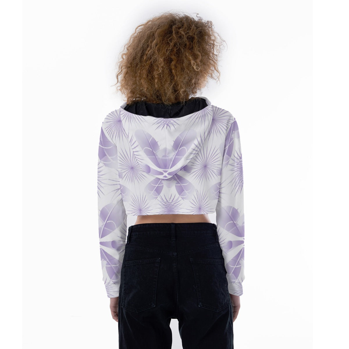 All-Over Print Women's Crop Top Hoodie