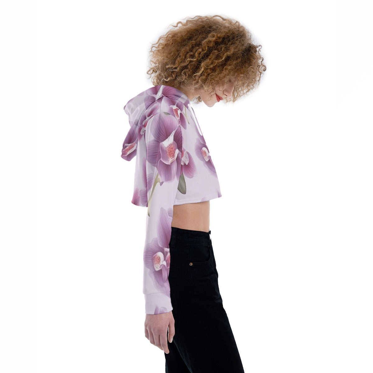 All-Over Print Women's Crop Top Hoodie