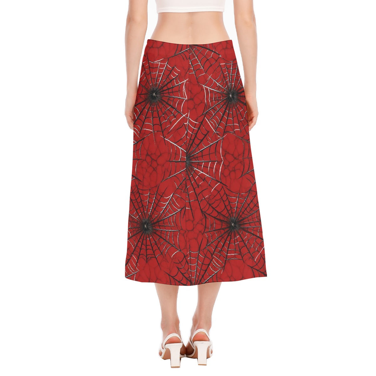 All-Over Print Women's High Slit Long Skirt
