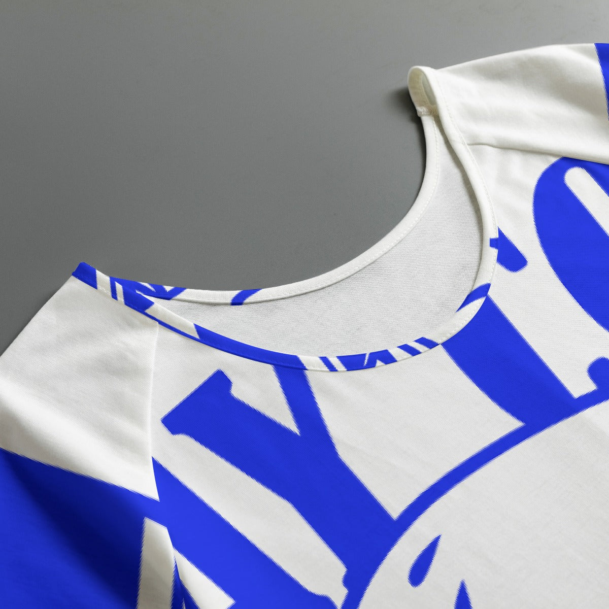 All-Over Print Women's Round Neck T-shirt With Raglan Sleeve