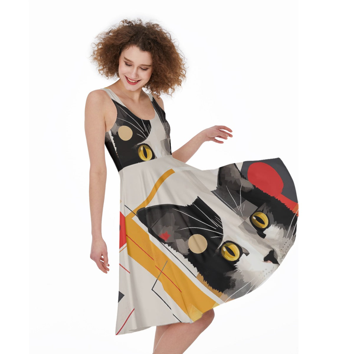 All-Over Print Women's Sleeveless Dress