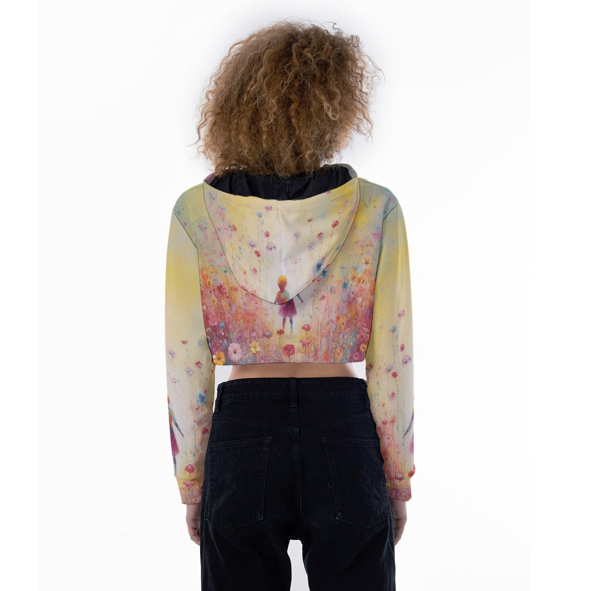 All-Over Print Women's Crop Top Hoodie