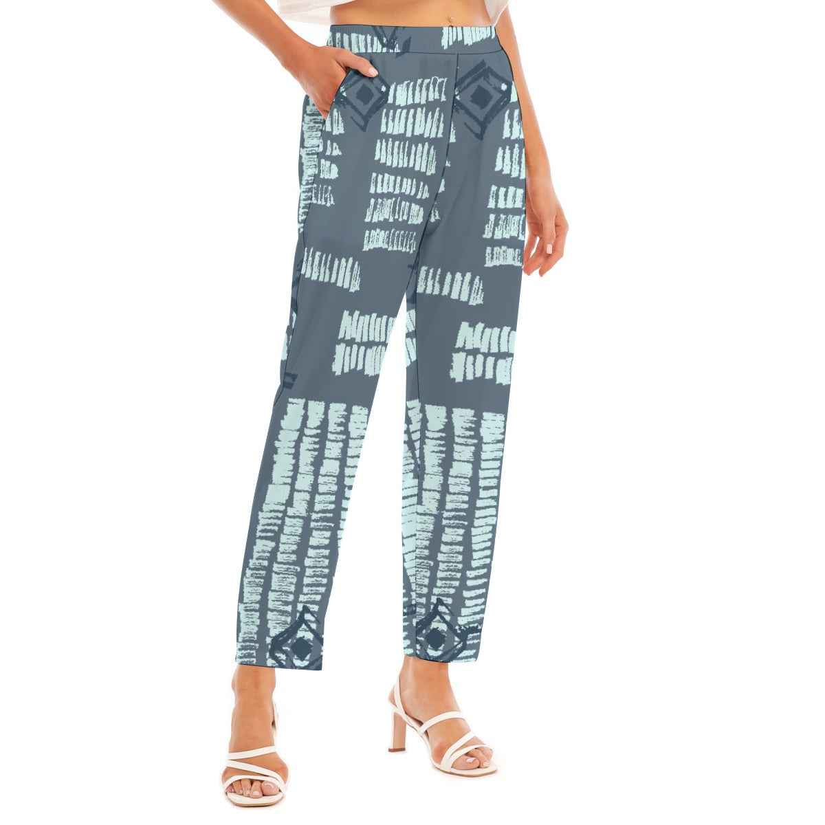 All-Over Print Women's Loose Straight-leg Pants