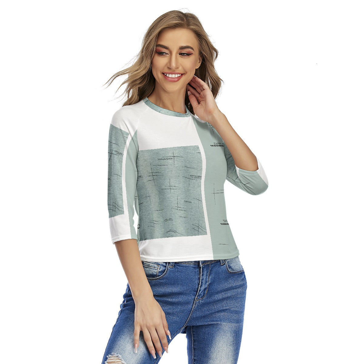 All-Over Print Women's Raglan Sleeves T-shirts