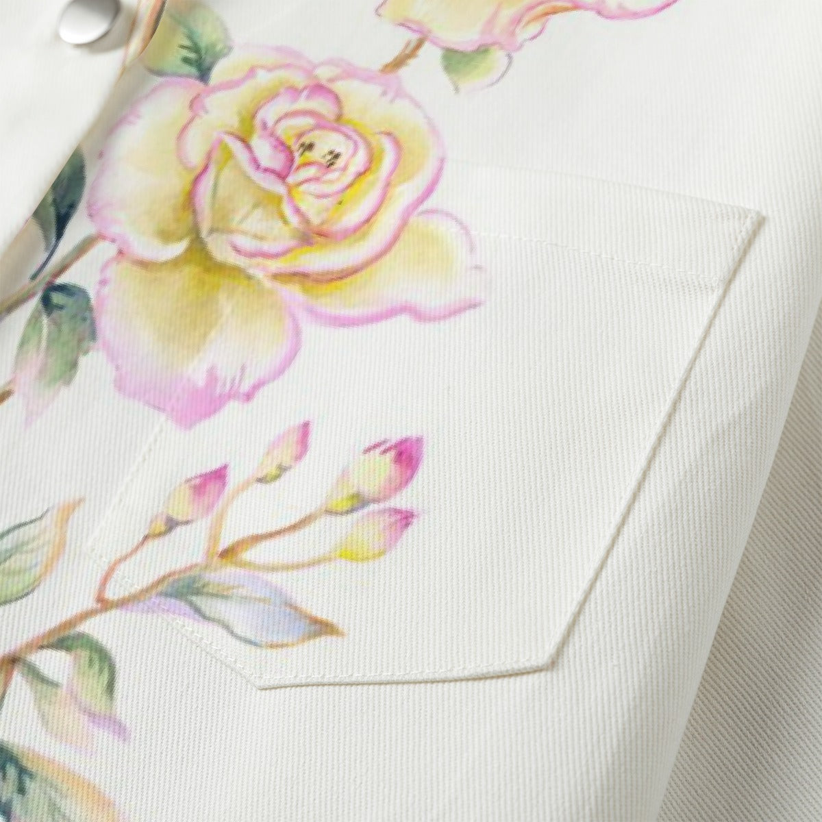 All-Over Print Women's Cropped Jacket | 245GSM Cotton