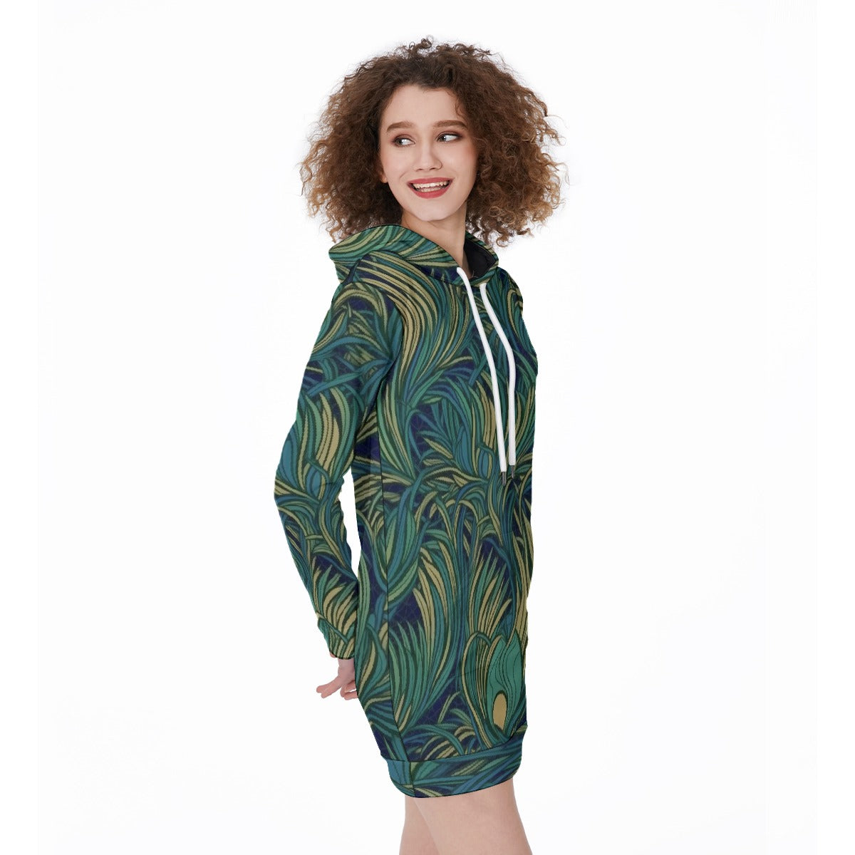 All-Over Print Women's Long Hoodie
