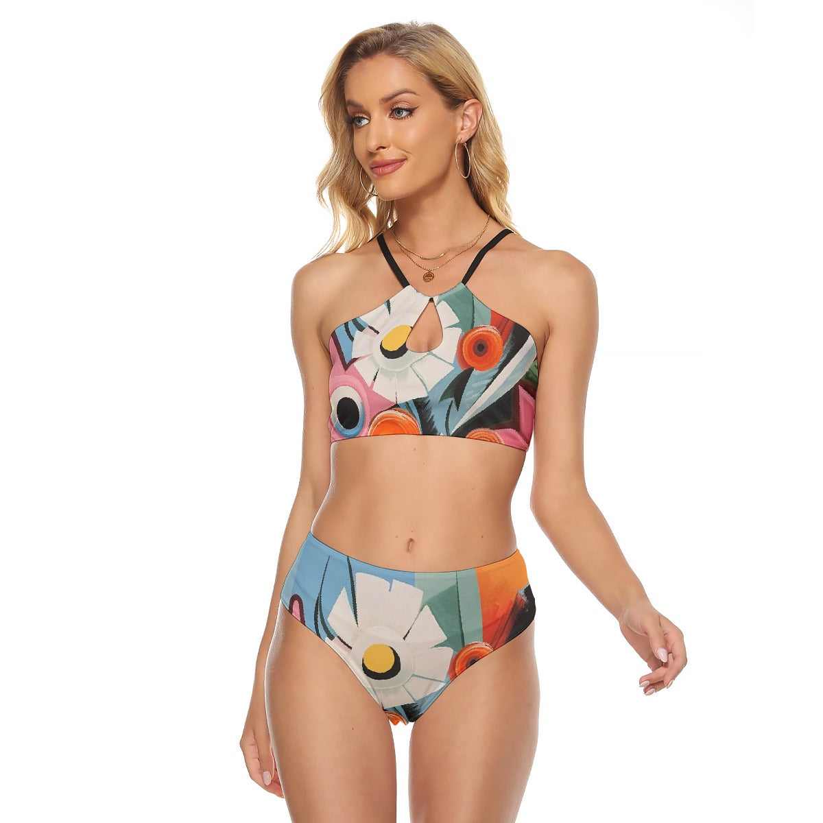All-Over Print Women's Cami Keyhole One-piece Swimsuit